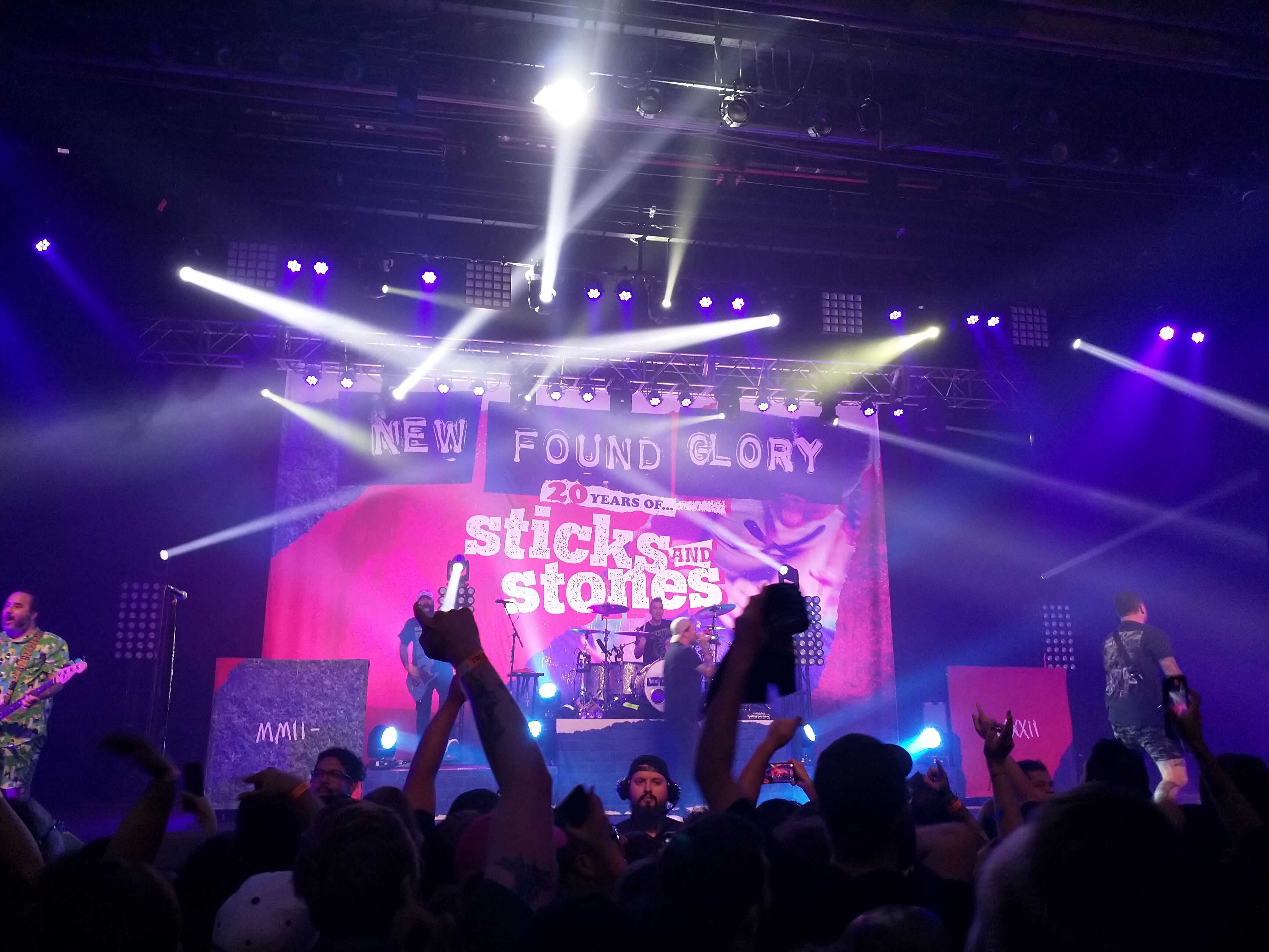 New Found Glory playing at the Riverside Municipal Auditorium.