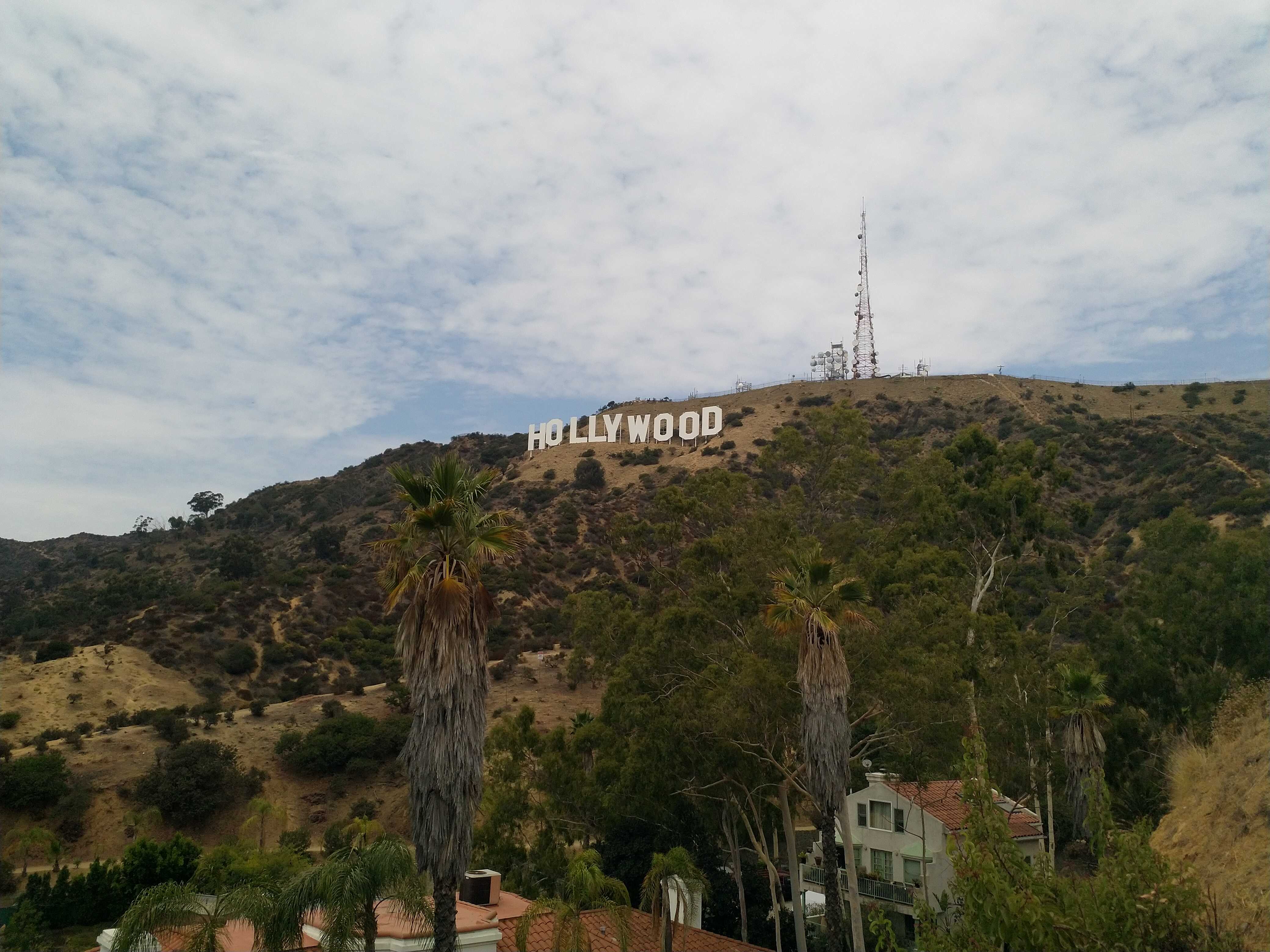 The Hollywood Sign from further away.